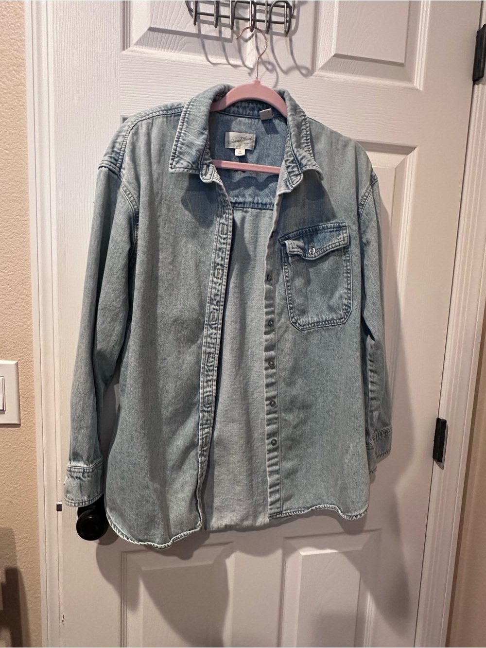 Universal Thread Light Denim Oversized Shirt Jacket